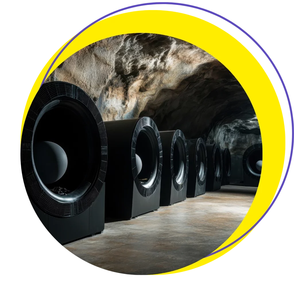 Enceintes acoustiques intégrées dans un environnement naturel pour créer une ambiance sonore immersive